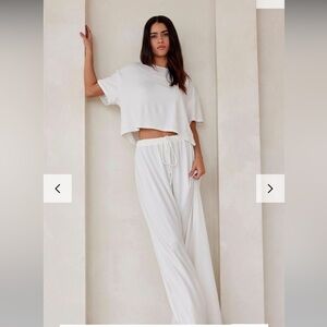 Bumpsuit Women's White Loungewear Set